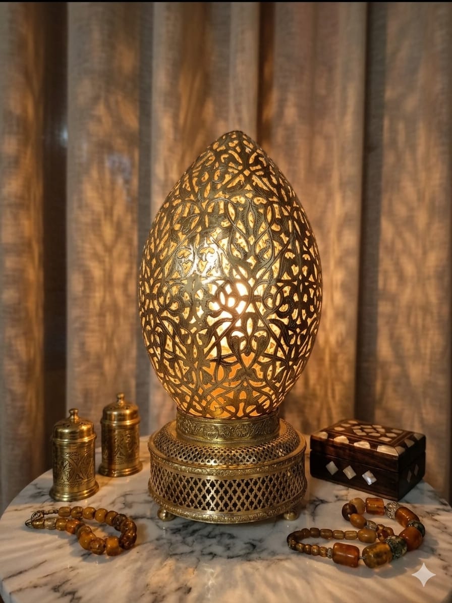 Gold Egg Table Lamp - gallery-1