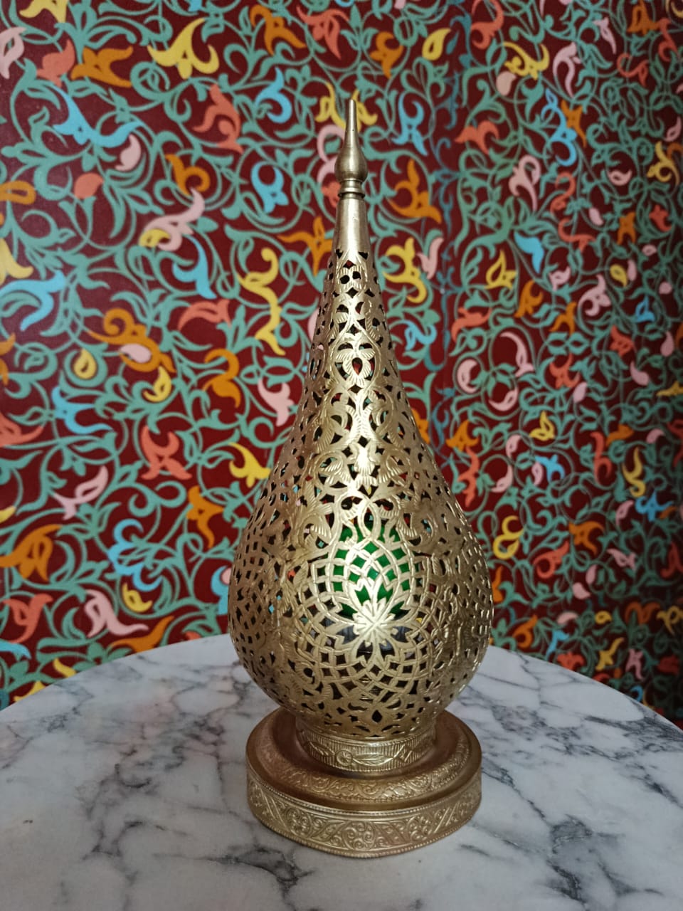 Gold Teardrop Finial Lamp - gallery-3