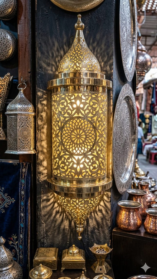 Brass Filigree Wall Sconce